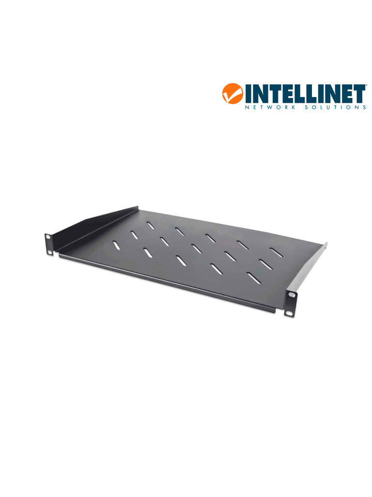 INTELLINET 714884 - Charola Rack 19" 1U 30 cm de profundidad ventilada soporta hasta 25 kg