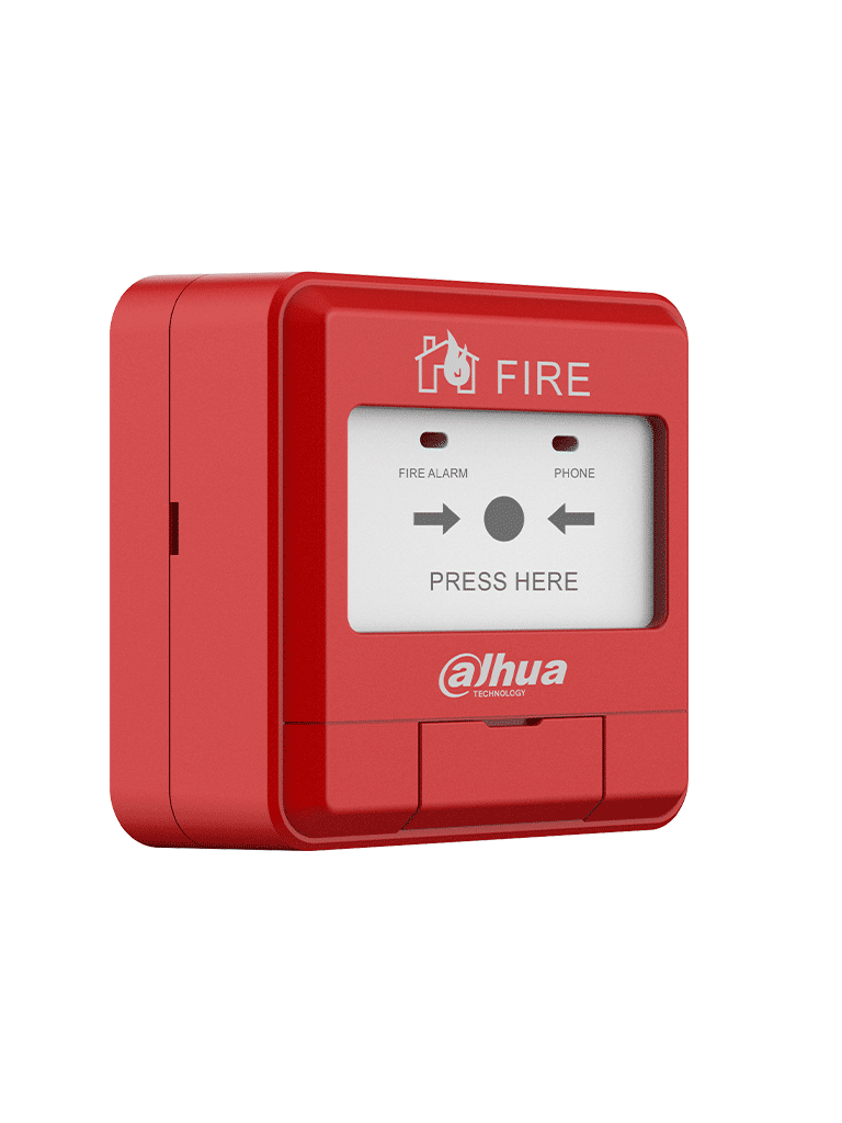 DAHUA WISUALARM HY-1200 - Estacion Manual de Alarma de Emergencia Direccionable/ 2 Hilos sin Polaridad/ Cumple con Norma EN54-11/ Saida Independiente Par de Contactos Normalmente Abiertos/ #LoNuevo #Wisualarm #EMW
