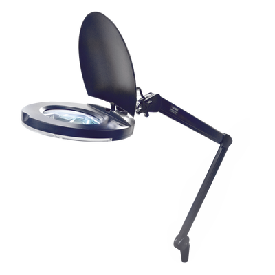 Lampara de LED para Escritorio con Lupa de 5 Pulgadas de Diámetro 5 Dioptrias 2.25X.