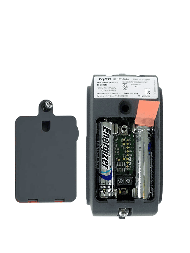 DSC PG9312 - Contacto Magnético Exterior uso rudo Inalámbrico PowerG con entrada Auxiliar compatible con NEO  PRO  Qolsys e IoTega.