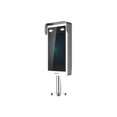 Terminal de acceso con reconocimiento facial / Soporta hasta 10 000 capturas de rostros/ Pantalla LCD touch de 10 pulgadas / cámara de 2MP / Soporte Para torniquete HIKVISON