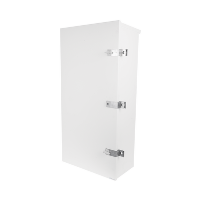 Gabinete para instalación de 3 Baterías PL110D12 Fabricado en Lámina Galvanizada Accesorios para piso o poste (No incluidos)