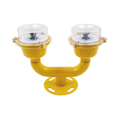Lámpara de Obstrucción Doble color Rojo / IP65 / Luz fija o parpadeante / Voltaje de Operación 110 AC / 220 AC