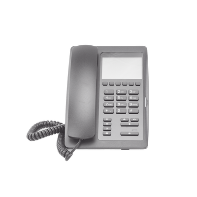 (H5 Color Negro) Teléfono IP Hotelero de gama alta pantalla LCD de 3.5 pulgadas a color 6 teclas programables para servicio rápido (Hotline) PoE