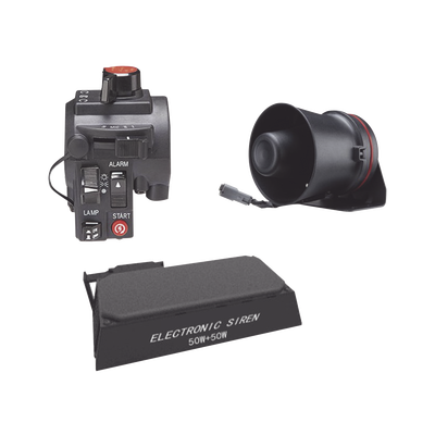 Kit para motocicleta EPCOM INDUSTRIAL sirena/bocina de 100 Watt y controlador