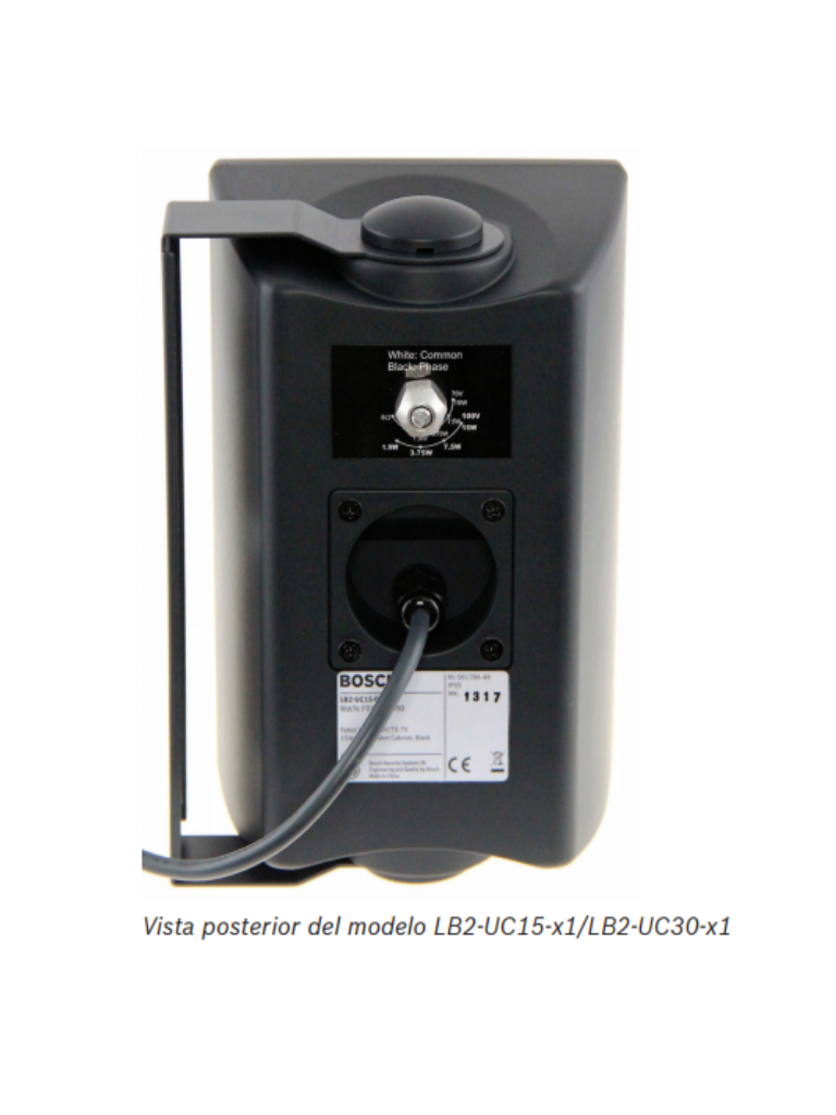 BOSCH M_LB2UC30L1 - Altavoz Premium 30W / Carcasa ABS / Blanco / 8ohms 70V y 100V / #Voz #Música