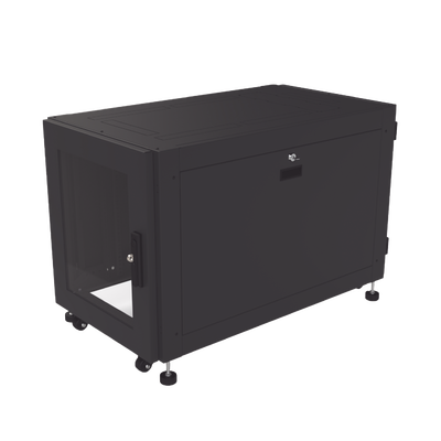 Gabinete Profesional de Piso para Telecomunicaciones de 12UR 1000 mm Profundidad Se envía el Gabinete armado.