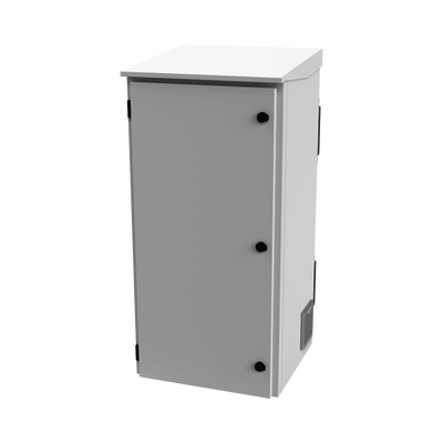 Gabinete de Exterior con Rack de 19" de 24U con Ventiladores y Termostato Se envía el Gabinete Armado (Montaje a poste o torre se vende por separado).