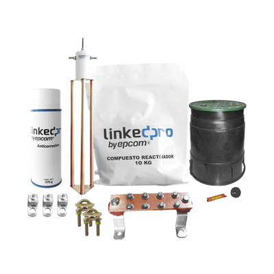 Kit de puesta a tierra LinkedPro para protección de hasta 30 Amp.