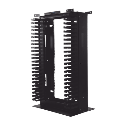 Rack de Acero de 4ft x 19in 24UR con Organizadores Verticales Y Guía Superior para Cableado.