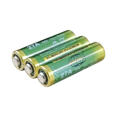Bateria Alcalina / No Recargable / Tamaño 27 A / 12 V / Uso en Controles Remotos Juguetes Linternas Timbres y Otros Venta por Pieza.