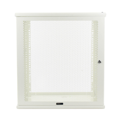 Gabinete Linkedpro de Montaje en Pared 19in Puerta Perforada 12 UR 450 mm de Profundidad Color Blanco