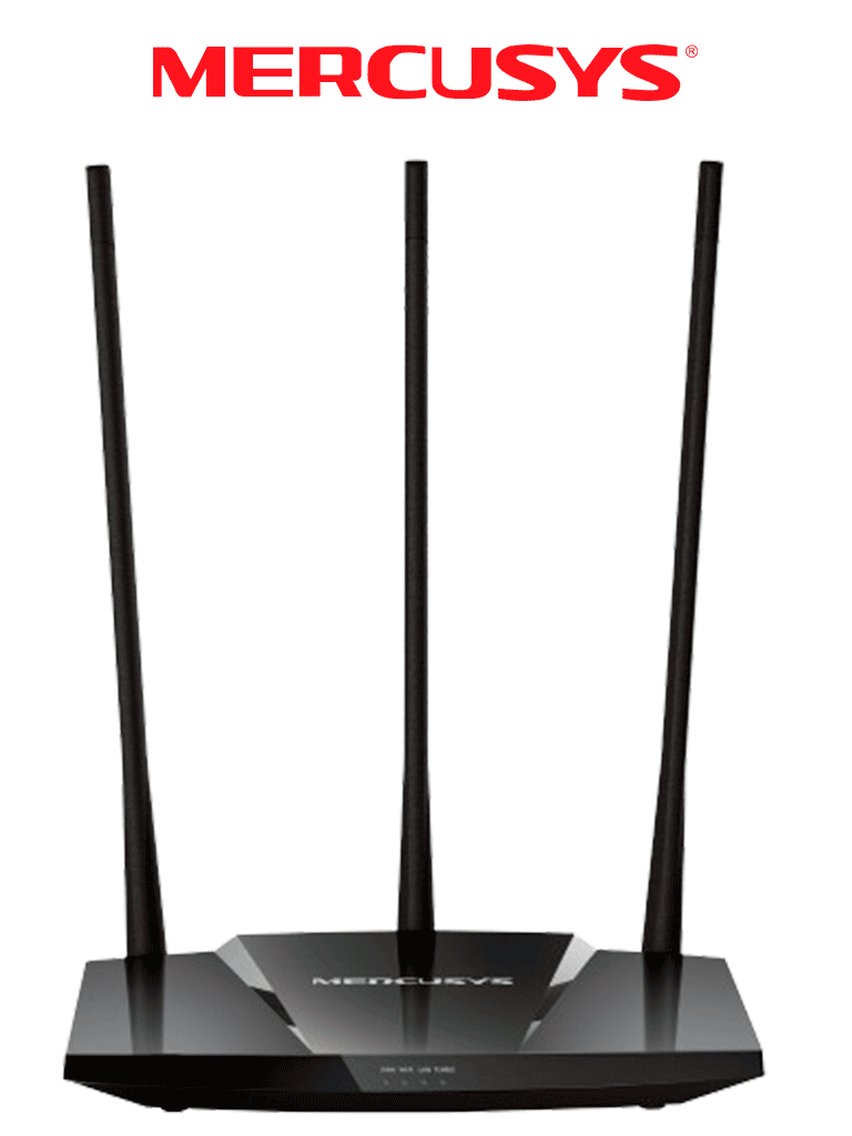 MERCUSYS MW330HP - Router inalámbrico N de alta potencia velocidad de 300 Mbps en 2.4 GHz con 1 puerto WAN Fast Ethernet y 3 puertos LAN Fast Ethernet. Ofrece cobertura ampliada de WiFi con 3 antenas de 7 dBi y función de control parental.