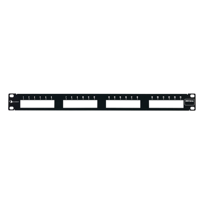 Patch Panel MAX Modular (vacío) de 24 Puertos Plano 1UR