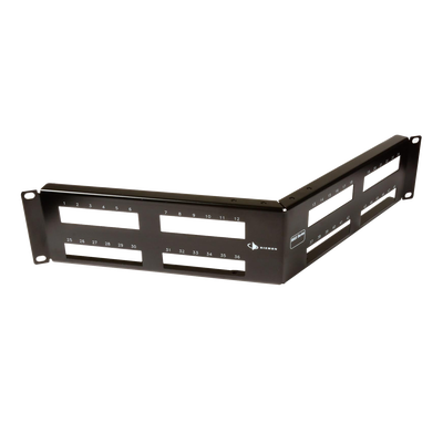 Patch Panel MAX Modular (vacío) de 48 Puertos Angulado 2UR