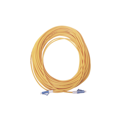 Jumper de Fibra Óptica Simplex Monomodo con Conectores LC/UPC-LC/UPC de 20 Metros