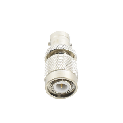 Adaptador en Línea de Conector TNC Macho a BNC Hembra Níquel /Oro /Teflón.