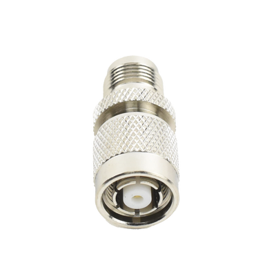 Adaptador en Línea de Conector TNC Macho Inverso a TNC Hembra Nquel/ Oro/ Teflón.