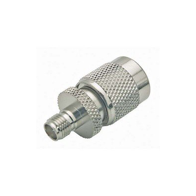 Adaptador en Línea de Conector SMA Hembra a TNC Macho Níquel/ Oro/ Teflón.