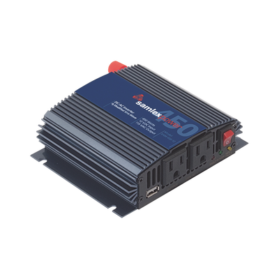 Inversor de Corriente Onda Modificada (CD-CA). Potencia Nominal 450 W Ent:12Vcc Sal: 115Vca 60 Hz.