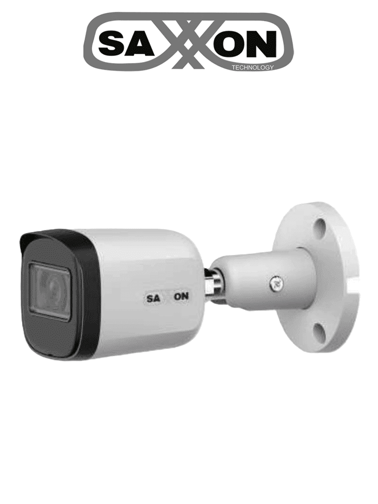SAXXON SUA-HAC-B20M-0280B- Cámara Tipo Bala de 2 Megapíxeles & 1080P/ Lente de 2.8 mm Con Apertura de Hasta 100°/ Iluminación IR Inteligente de Hasta 30m/ Para Exterior IP67/ Cámara Metálica/ Funcionamiento en Modos CVI & AHD & TVI #SAXI