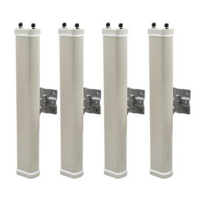 Kit de Antenas Sectoriales 2.4 GHz 14 dBi 2 N-Hembra 70° polaridad cruzada para series A8/A8n/A2
