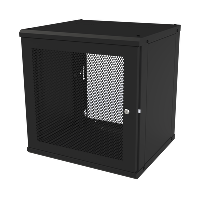 Gabinete de Pared Fijo Puerta Perforada Rack 19in de 12 Unidades de Rack