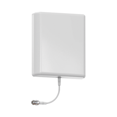 Antena direccional tipo Panel para interior o exterior 806-960 / 1710-2500 MHz 8dBi con conector N-Hembra incluye montaje para pared