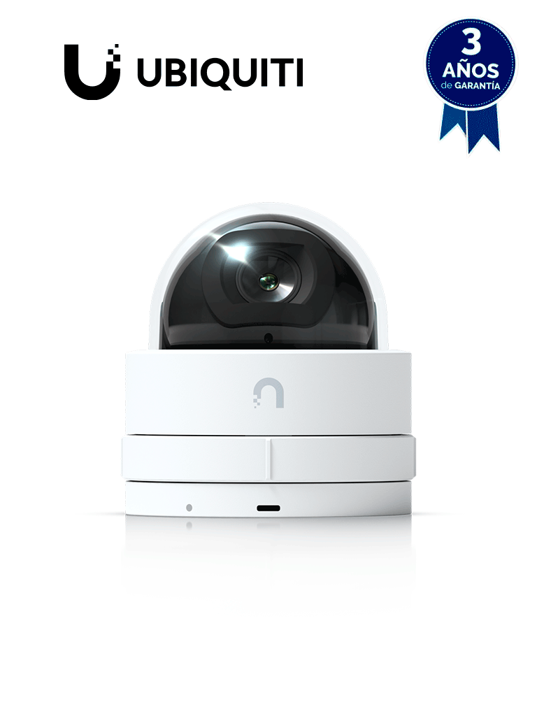 UBIQUITI UVC-G5-DOME-ULTRA - Camara ultracompacta de 4MP Angulo de visión 102.4° IR de 20 metros Detecciones inteligentes con IA Tamper para manipulacipones IK06 30FPS.