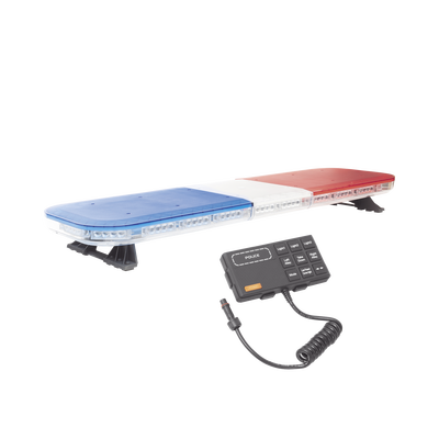 Barra de luces de 47" rojo/azul 88 LED con control de tráfico en color rojo/azul ideal para equipar unidades de seguridad pública