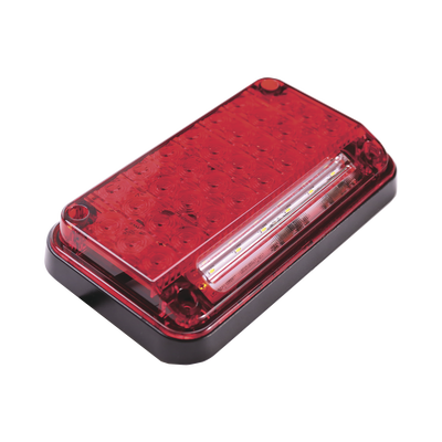 Luz de Advertencia de 7X4" Color Rojo Con Luz de Trabajo Ideal para Ambulancias