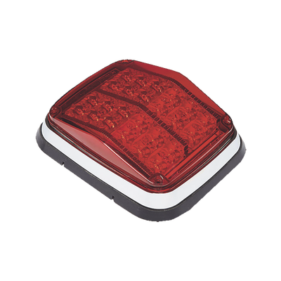 Luz de advertencia de 8 X 6" Color Rojo SAE IP67 Ideal para Ambulancias