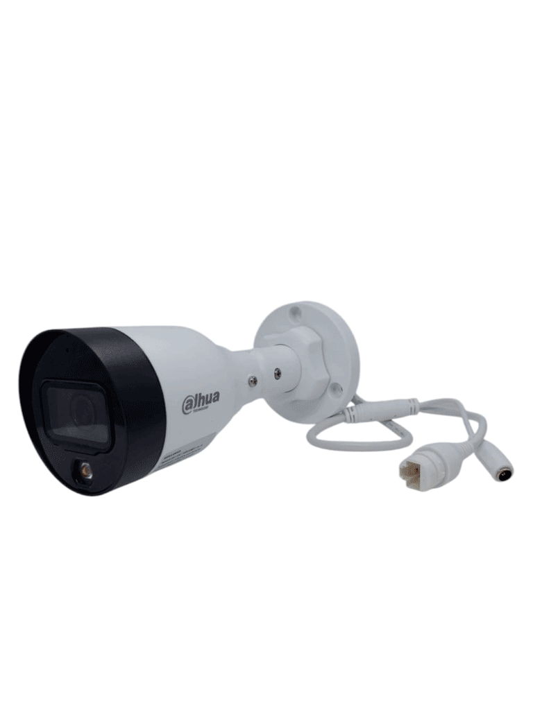 DAHUA DH-IPC-HFW1439S1-A-IL -Cámara IP Bullet de 4 Megapíxeles/Iluminador Dual/ Lente de 2.8mm/ 94 Grados de Apertura/ Micrófono Integrado/ 30 Metros de Iluminación con Luz Visible/ H.265+/ WDR de 120 dB/ PoE
