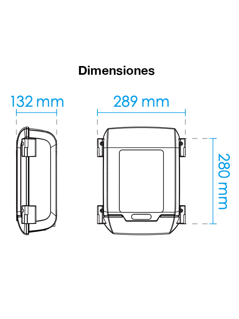 VIVOTEK AT-CAB-001 - Gabinete para proteccion de dispositivos y conexiones para exterior IP66 IK10 Antivandalico color blanco