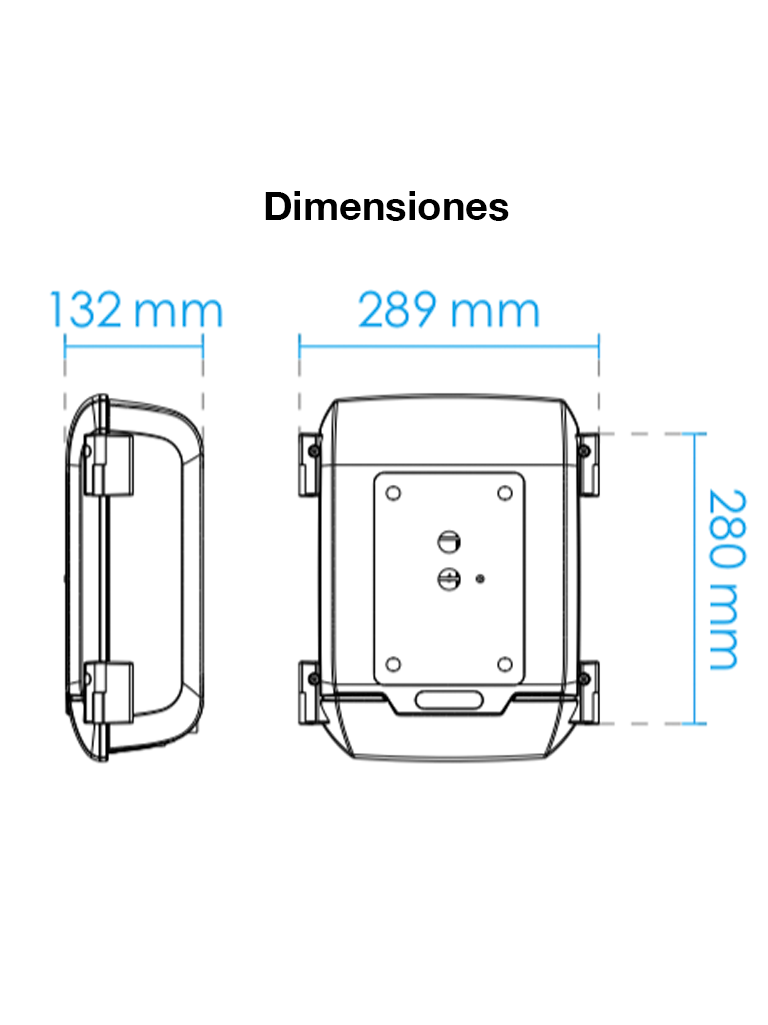 VIVOTEK AT-CAS-001 - Gabinete de Exterior para proteccion de accesorios y conexiones IP66 IK10 Antivandalico compatible con todas la camaras VIVOTEK