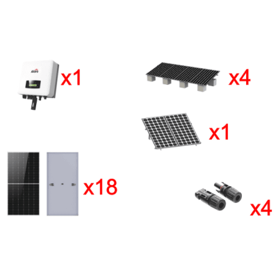 Kit Solar Interconexion / 10kW 220Vca / Inversor AFORE / Montaje Incluido
