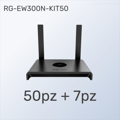 KIT BUEN FIN Router RG-EW300N 57 Piezas al Precio de 50