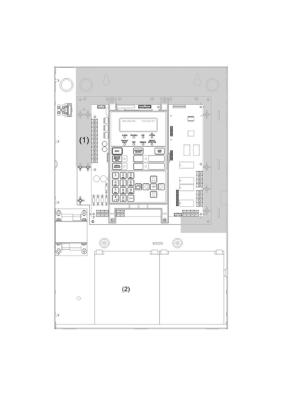 KIDDE F_FX64RSP - Panel de Alarma Contra Incendio / capacidad de 64 puntos / 2 NACs / Rojo / 110V / Español