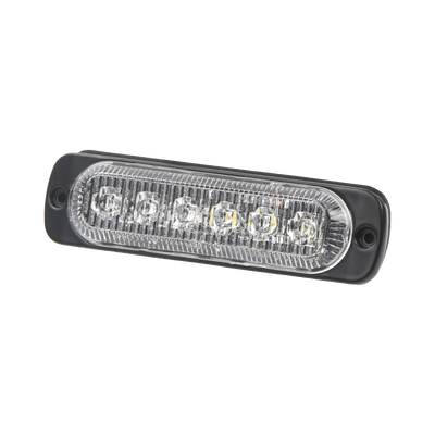 Luz direccional con 6 LEDS  color ambar/claro  12-24 Vcc