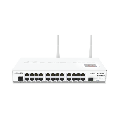 Cloud Router Switch CRS125-24G-1S-2HnD-IN 24 Puertos Gigabit Ethernet  1 Puerto SFP  802.11b/g/n  Para escritorio