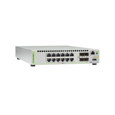 Switch Capa 3 Stackeable 10 Gigabit   12 puertos 100/1000/10G Base-T (RJ-45)  y 4 puertos SFP/SFP+ 10G