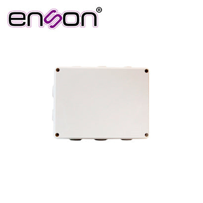 CAJA DE PLASTICO ENSON ENS-PCB1419 140X190X70 MM CON SELLO DE GOMA GRADO DE PROTECCIÓN IP55 MULTIPLES CONEXIONES A TUBERIA DE 1 PULGADA