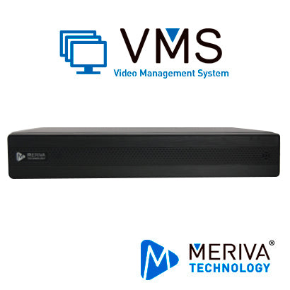 NVR-VMS 8CH MERIVA TECHNOLOGY MVMS-1108 GRABA / DECODIFICA / CENTRALIZA DVR-NVR-IPC / 1 HDMI + 1VGA SIMULTANEAS / HASTA 8TB DD /H.265 / P2P / 12VCD *NVR SIN PUERTOS POE*