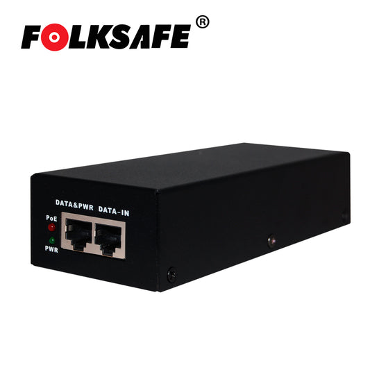 INYECTOR POE FOLKSAFE FS-53D1300 / GIGABIT  / 802.3BT / 70 WATTS / ENTRADA DE VOLTAJE 100-240VAC / SALIDA DE VOLTAJE 53VDC  1.3A