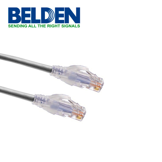 PATCH CORD UTP CAT6A BELDEN CA21108007 / INTERIOR / GRIS / 4 PARES / 24 AWG / FORRO PVC / CMR / 7 PIES 2.1 METROS