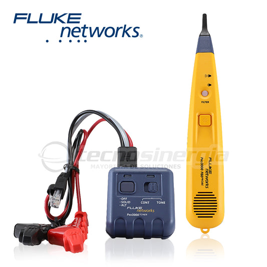 KIT GENERADOR Y DETECTOR DE TONOS FLUKE NETWORKS PRO3000F60-KIT CON FILTRADO DE SEÑALES A 60 HZ PARA RASTREAR REDES NO ACTIVAS