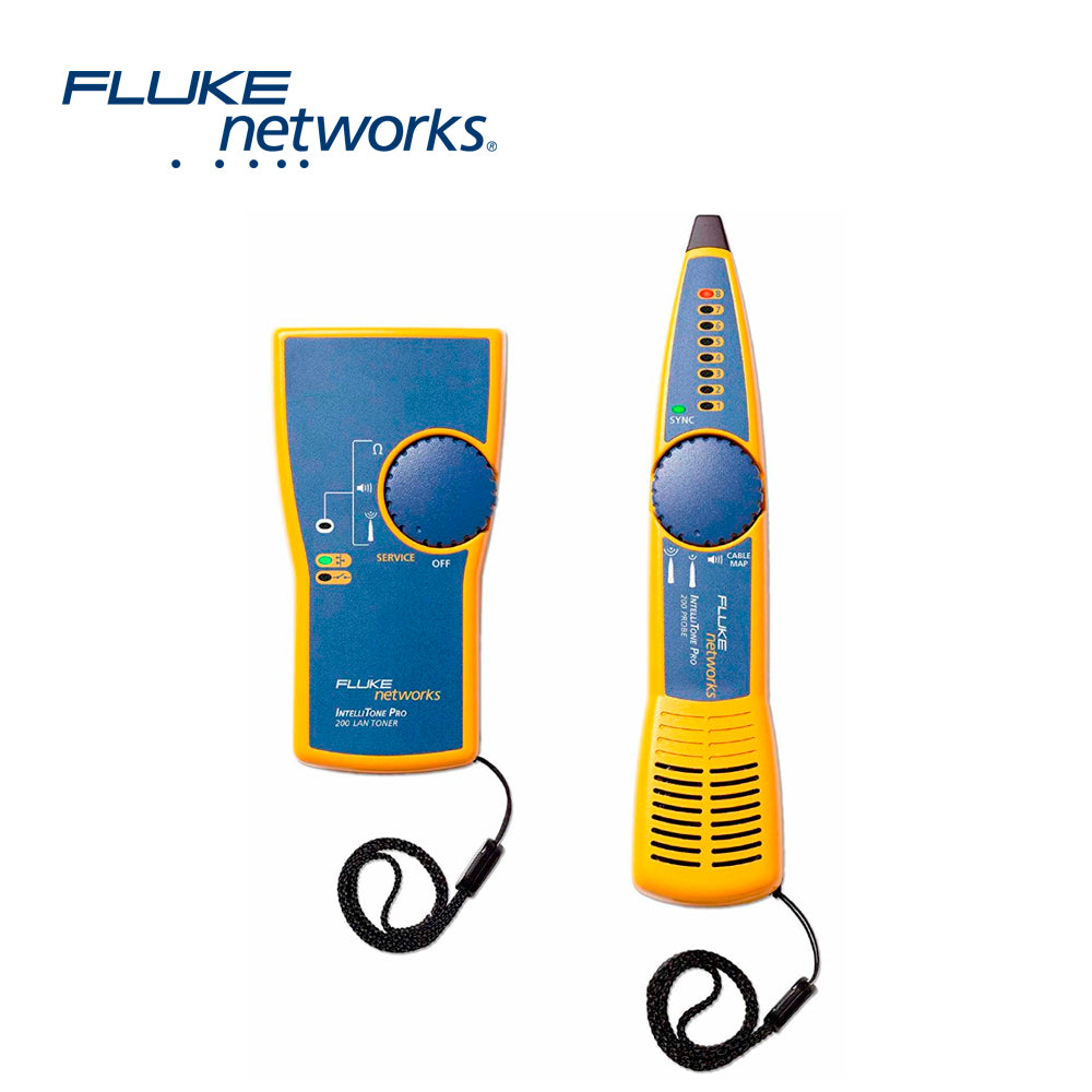 GENERADOR DE TONOS Y SONDA INTELLITONE 200 FLUKE NETWORKS MT-8200-60-KIT PARA INDENTIFICACION DE SEÑALES ANALOGICAS Y DIGITALES EN CABLES DE RED INTERFACES RJ-45  RJ-11  COAXIAL