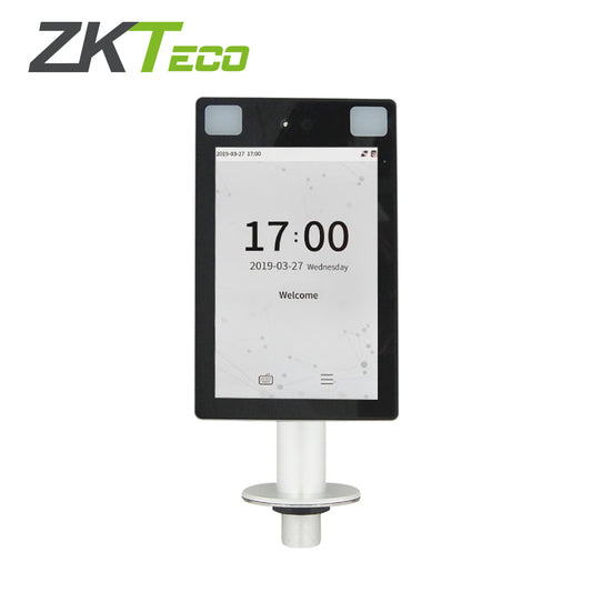 CONTROL DE ACCESO CON RECONOCIMIENTO FACIAL PROFACE-X-CH ZKTECO ACCESO AVANZADO Y ASISTENCIA BÁSICO PANTALLA 8 PULGADAS IP68 IK04  PARA EXTERIOR SOPORTA INTEMPERIE CUENTA CON SOPORTE INCLUIDO PARA MONTAJE EN SUPERFICIES PLANAS COMO TORNIQUETES CAPAC