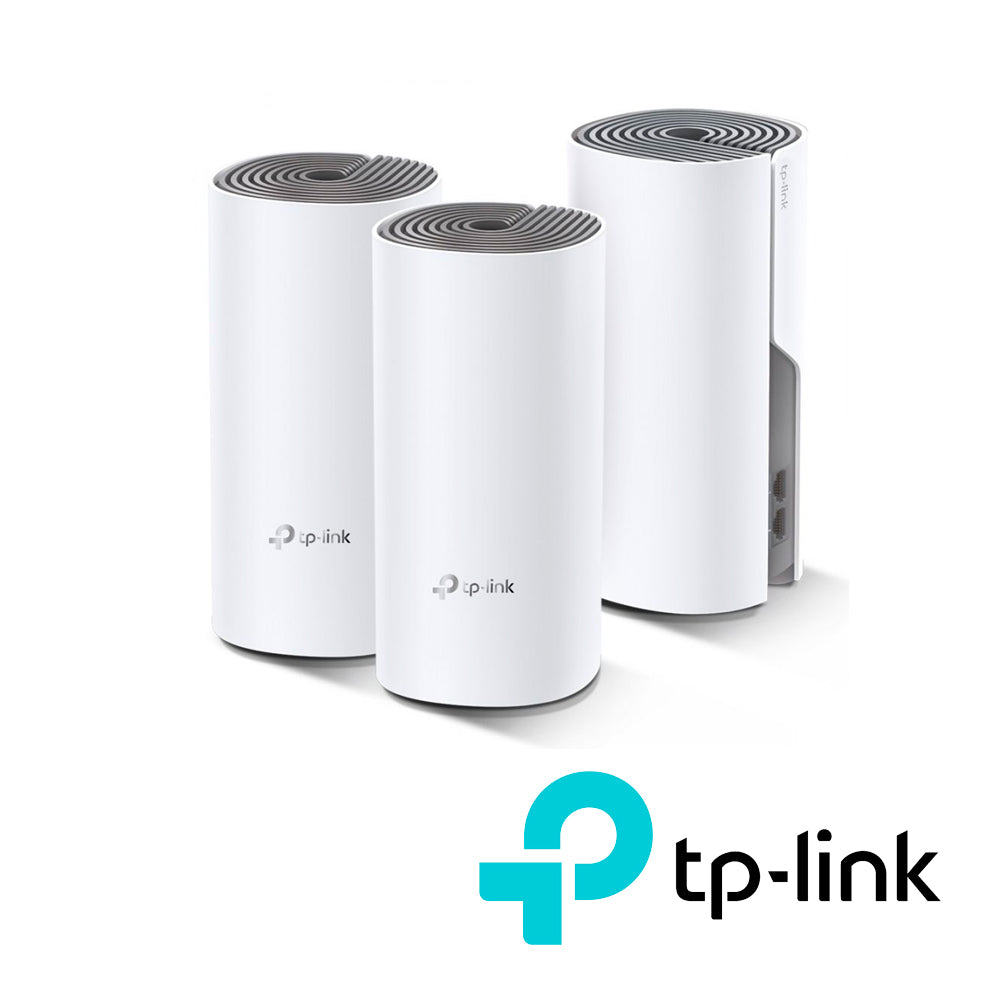 SISTEMA WI-FI MESH TP-LINK DECO E4(3-PACK) AC1200  DUAL BAND  HASTA 100 EQUIPOS  MU-MIMO  COMPATIBLE CON ALEXA