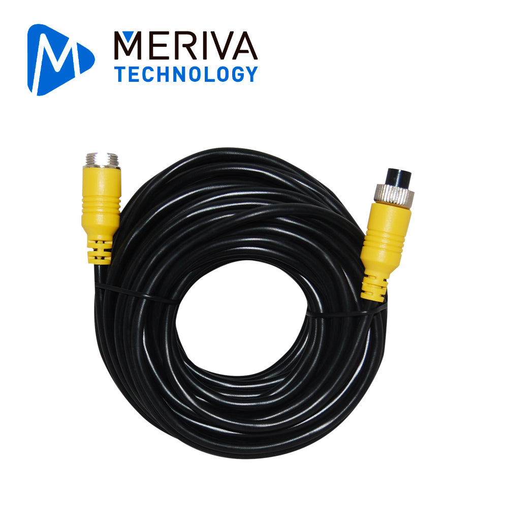 CABLE TIPO DIN DE AVIACIÓN 4 PINES SERIE ECO PARA DVRS MÓVILES MERIVA TECHNOLOGY MBCE110  10 METROS